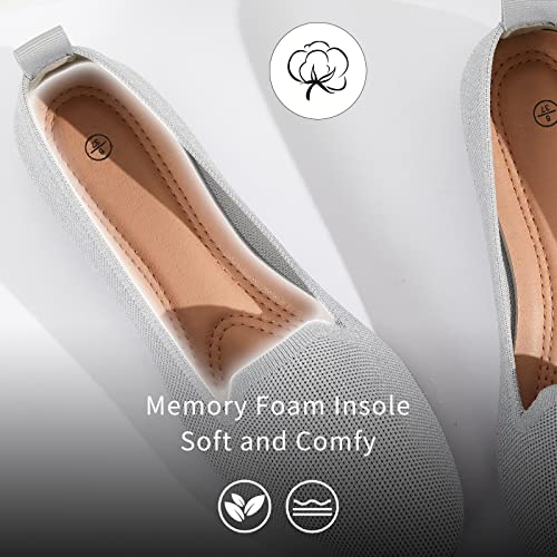 Image of BABUDOG Women's Flats Shoes Shiny Mesh Loafers Shoes Soft Memory Foam Flats