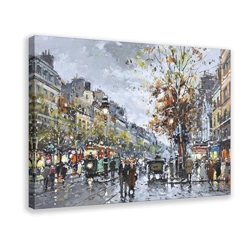 Impression sur toile Paris Antoine Blanchard pour habiller un mur vide de salon