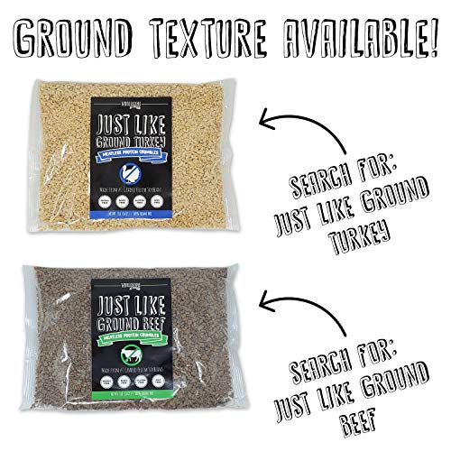 Textured Vegetable Protein (TVP), Vegan Meat Substitute, 100% Hexane Free, Made with #1 Graded Yellow Soybeans, 100% Vegan, Just Like Chicken & Beef, Unflavored, 2 Pack Assortment Bundle - Thumbnail 7