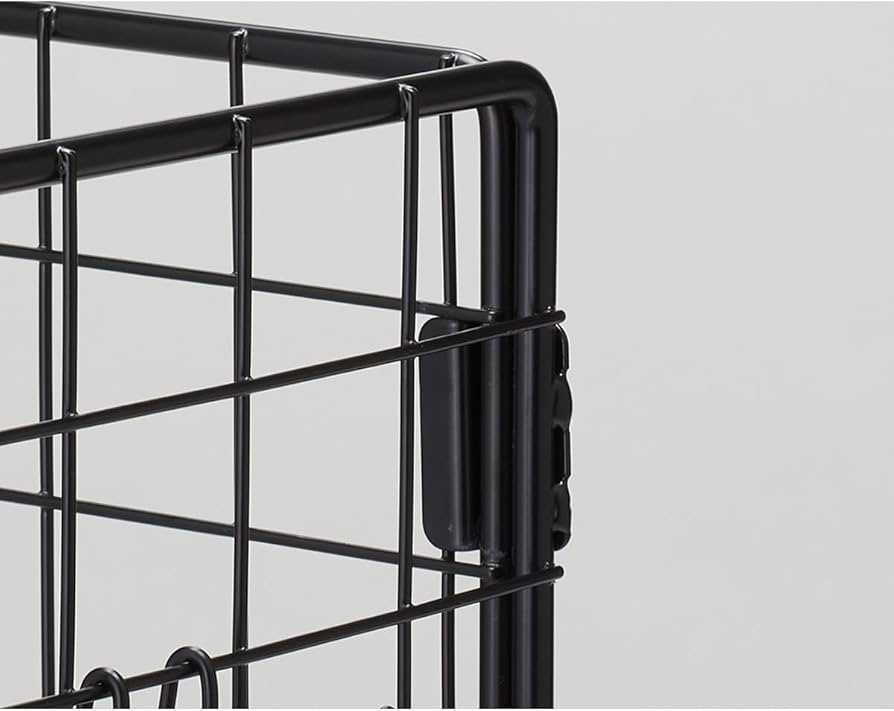 Amazon | 小型ネットラック 幅35×奥行25×高さ105.5cm 黒 【 メッシュ Amazon | 小型ネットラック 幅35×奥行25×高さ105.5cm 黒 【 メッシュ