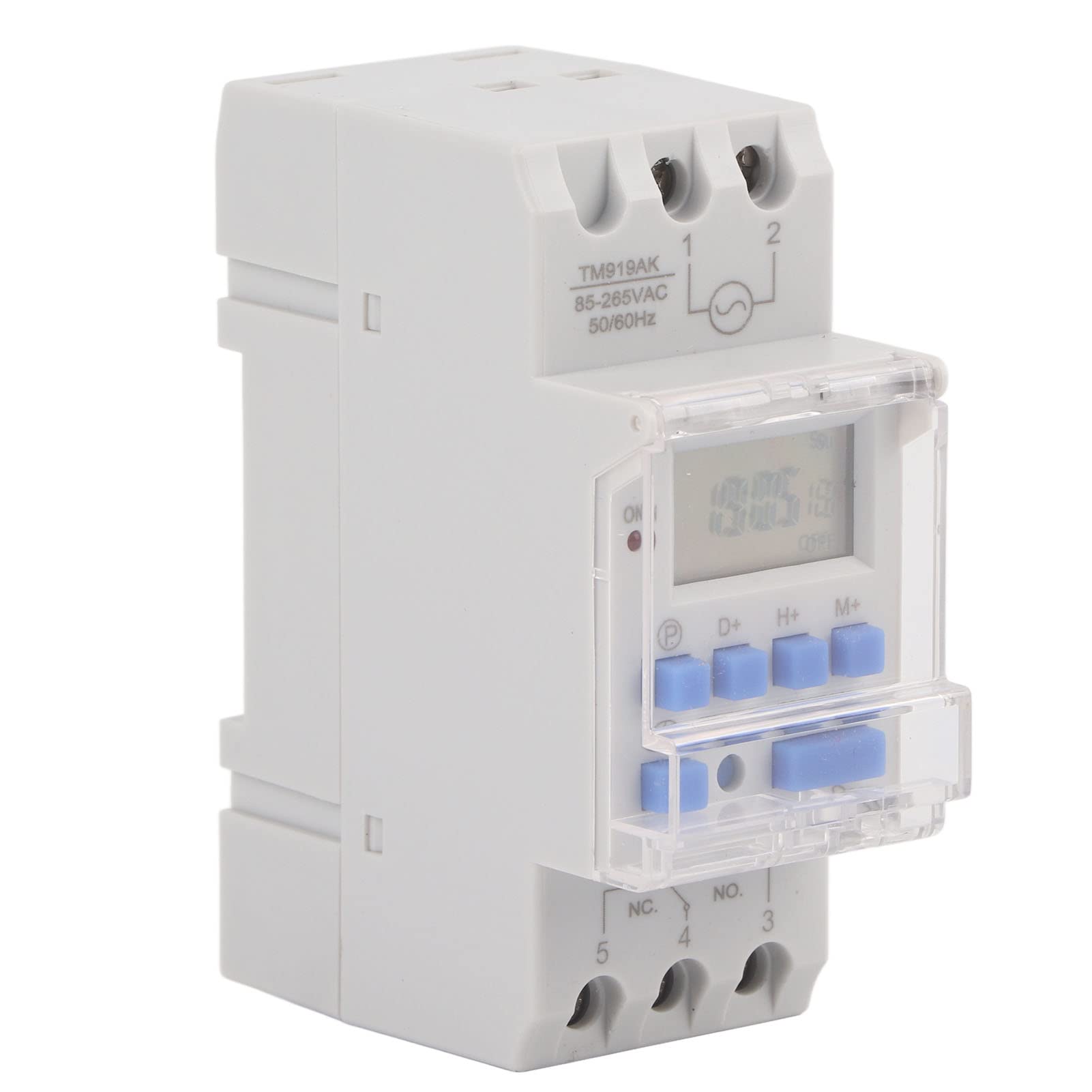 Interruttore temporizzato Digitale LCD 16A settimanale 12/24 Ore Controllo relè temporizzato programmabile, con indicatore LED for Uso Domestico Mini relè