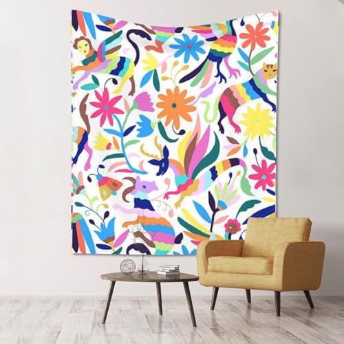 Tapisserie murale Otomi mexicains pour masquer les imperfections du mur