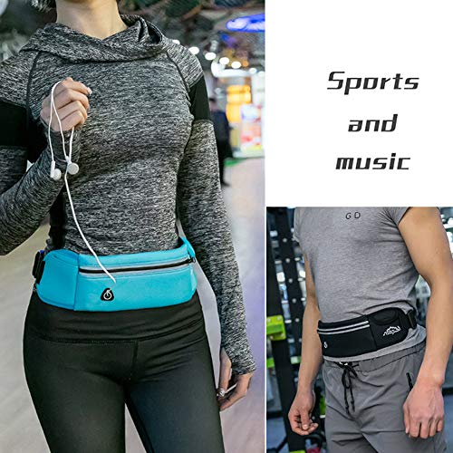Ajcoflt Saco de cintura de corrida ao ar livre à prova d 'água suporte do telefone móvel saco de ba