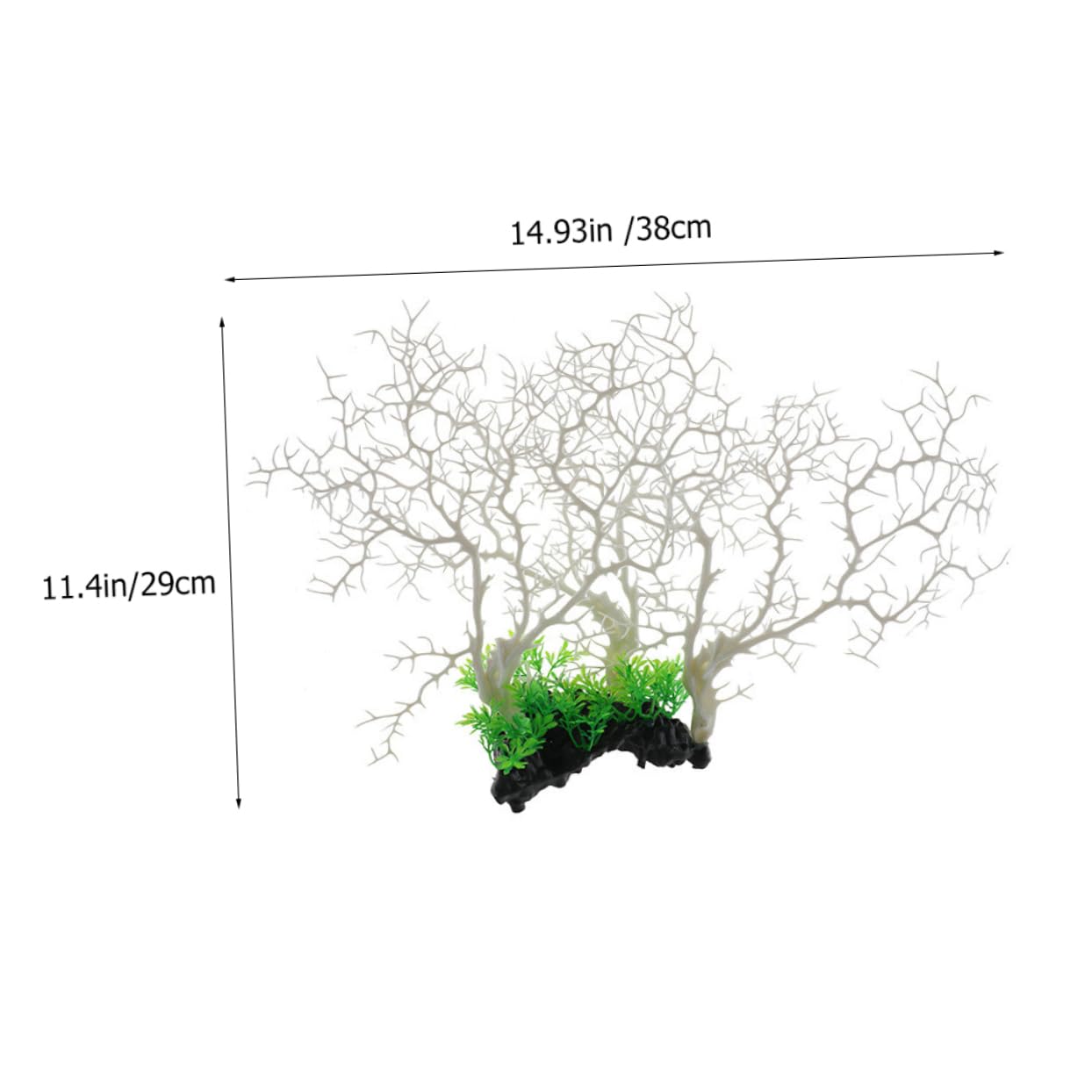 Toddmomy 2pcs Decorative Coral Figurine Aquarium Light Fake Coral for Fish Tank Aquarium Decorations Aquarium Bloom Aquarium Floating Plant Net Air Sand Plastic