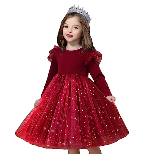 Image of TTYAOVO Girls Pageant Princess Flower Dress Kids Prom Puffy Ball Gowns