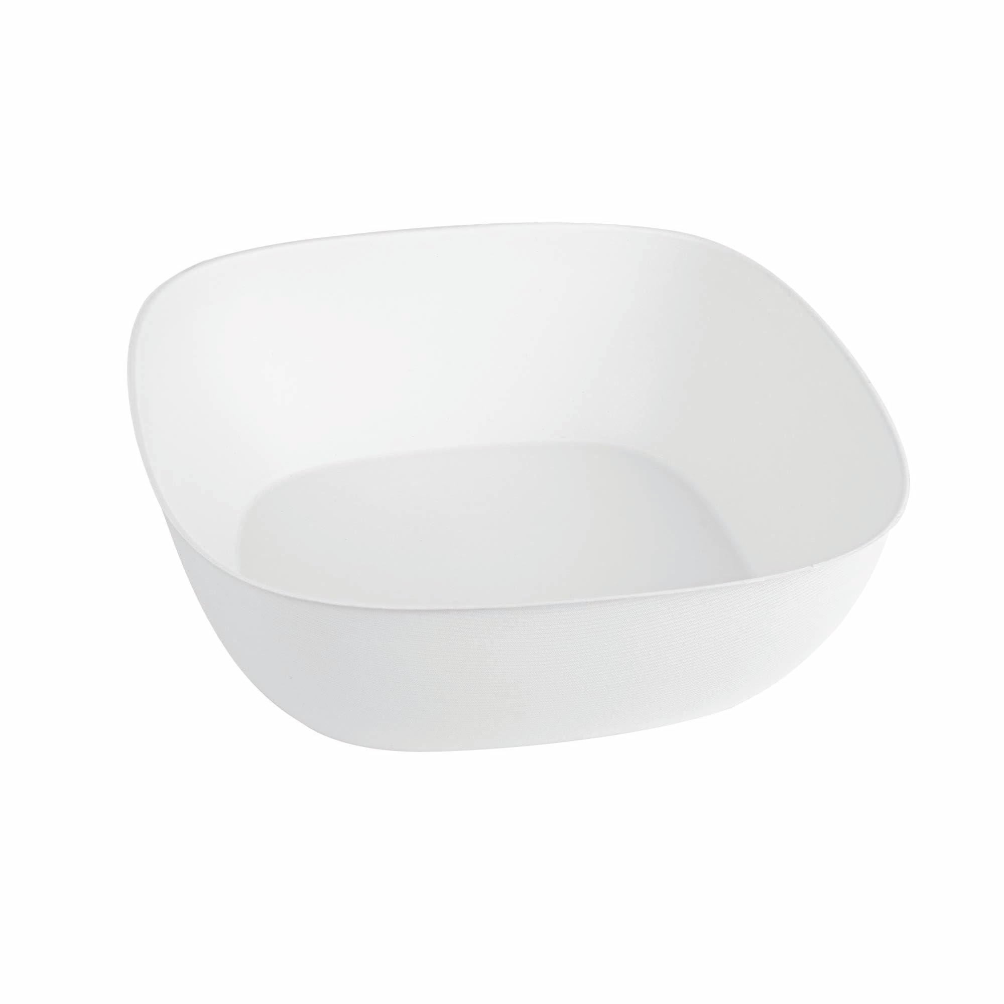Restaurantware Pulp Safe Modular No PFAS añadido 5,386.4 g White Sugarcan/Bagasse Bowl – Home Compostable – 11 3/10.2 cm x 11 3/10.2 cm x 10.2 cm – Caja de 100 unidades