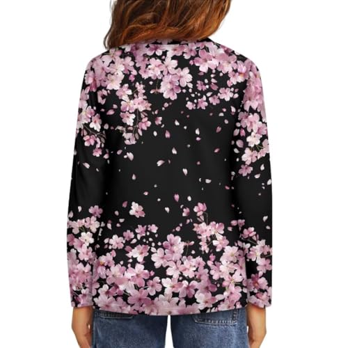Image of Long Sleeve Shirts for Girls Winter Tops 3-16t Cartoon T Shirts for Fall Clothes