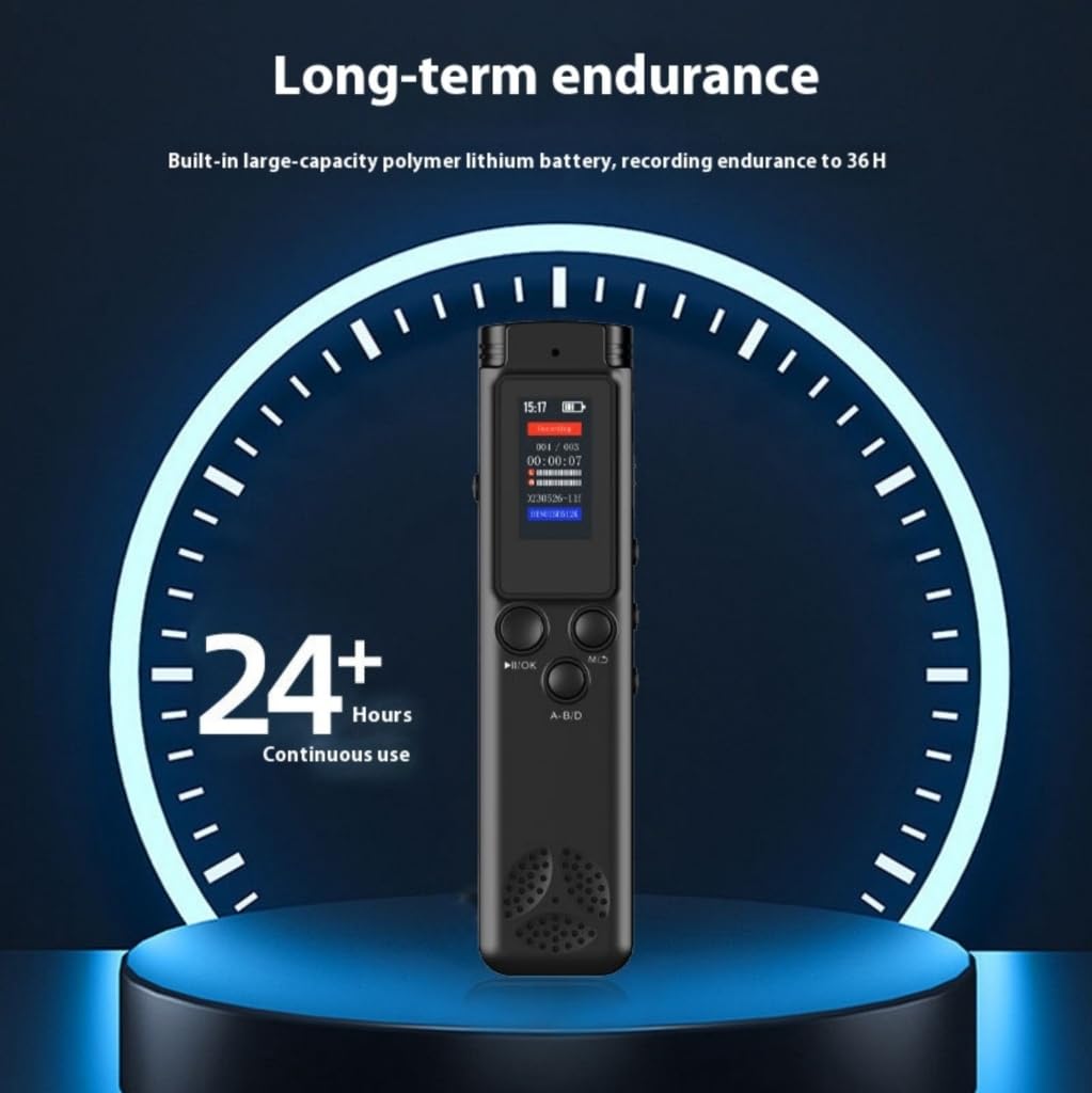 Dictaphone numérique 32 Go de mémoire avec fonction d'enregistrement intelligent Stylo professionnel