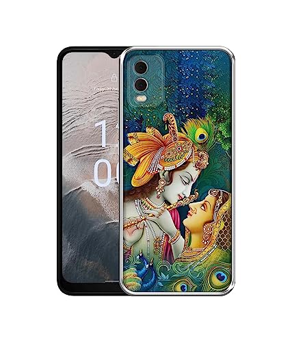 Image of Radha Kishan Love Design Printed Silicon Soft TPU Back Case Cover for Nokia C32 4G