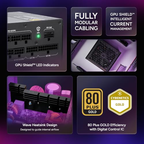 Image of Cooler Master MWE V4 1000W Power Supply, PCIe 5.1 Ready, GPU Shield