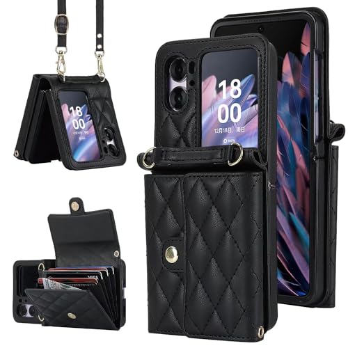 Étui portefeuille en cuir PU haut de gamme pour Oppo Find N2 Flip 5G