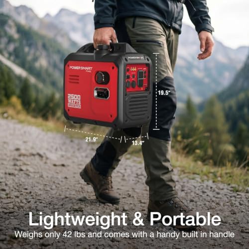Image of PowerSmart 2500 Watt Portable Inverter Generator for Camping