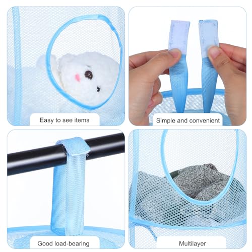 Cesta para secado de calcetines transpirable con compartimentos múltiples en pack de 3 8