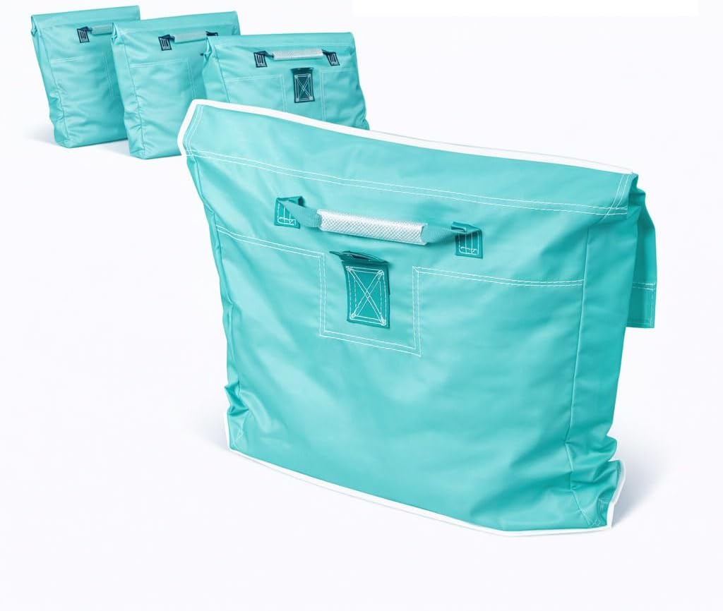 Extra Durable Strong Vinyl Sand Bag | PVC | 21" x 21" | Used to Support and Anchor Inflatables, Bounce Houses, Water Slides, Tents, and More | Holds Up to 50 Pounds