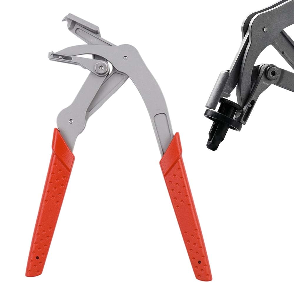 Automotive Clip Pliers Trim Removal Tool Snap Removal Pliers Spring-Loaded Fastener Rivet Remover for Auto Door Panels Interior