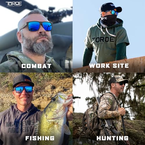 Image of TOROE Classic RANGE TR90 Frame Polarized Unbreakable Sunglasses with Hydrophobic Coated Polycarbonate AR Lenses