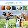 Astronomical Refracting Telescope,MLABINYA 70mm Travel Telescope(15X-150X) Portable Telescope with Multilayer Broadband Coating Adjustable Tripod and Finderscope, Telescope for Adults,Kids,Beginner #4