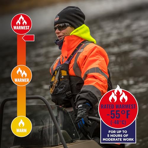 image for Ergodyne - 25575 High Visibility Reflective Winter Safety Jacket, Insu