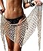 Swimwear Cover Up,Sexy Fashion Beach Hand Crochet Shawl Capelet Cover Up Sunscreen Net (SJJ6) (Khaki 1)