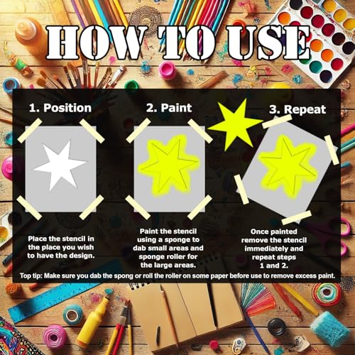 Christmas Postbox Cards Stencil: Mylar Airbrush Wall Art Painting Crafts | DIY-A4 Stencil - Design Size (205 x 170 mm) - Image 8