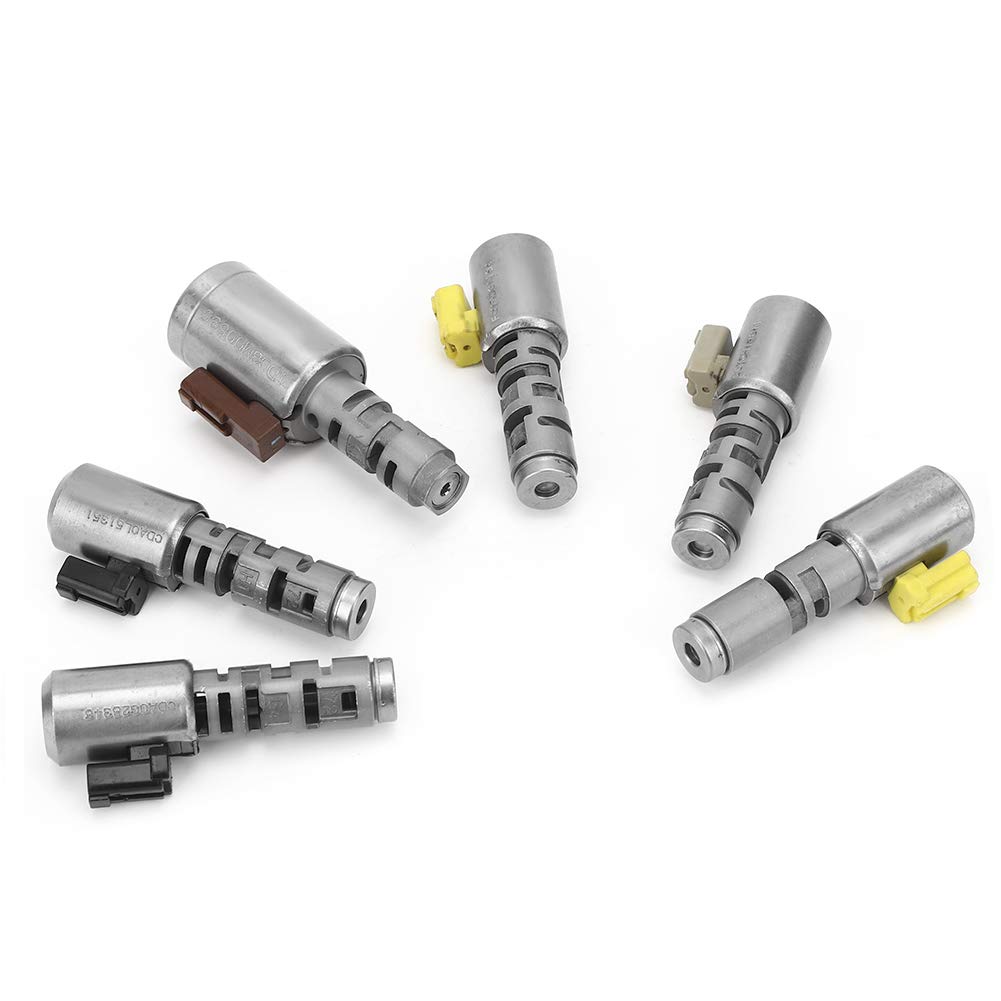 Yctze 6Pcs/Set Transmission Solenoid kit,Transmission Solenoid Set Accessory TR60SN 09G 09D 09M N93 