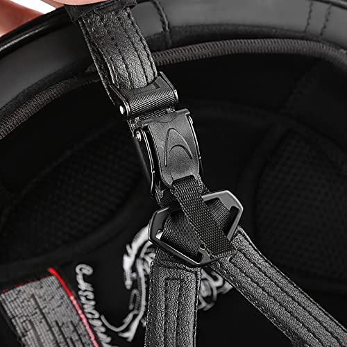 Casque jet rétro ECE contre la transpiration et les mauvaises odeurs - 4