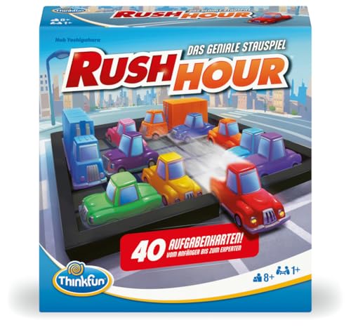 ThinkFun 76599 - Rush Hour - Le Jeu de Rangement génial - Jeu de logique - À partir de 8 Ans - pour Enfants et Adultes