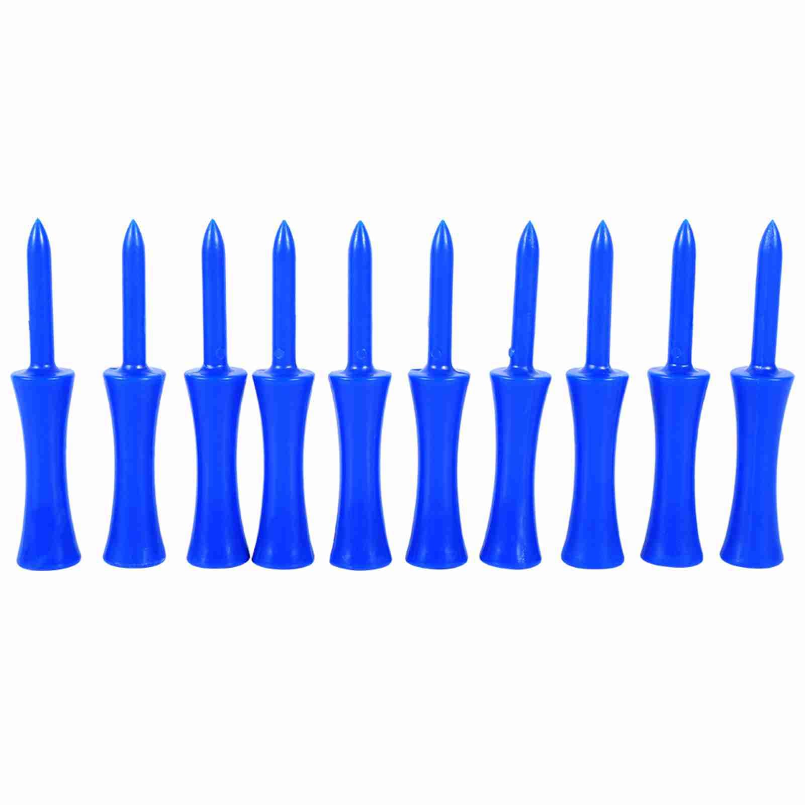 100pcs Plastic Blue Tees, 100PcsPack Tees 100pcs Plastic Blue 68mm Tees Step Down Accessory Tool Step Down Tees for Sports