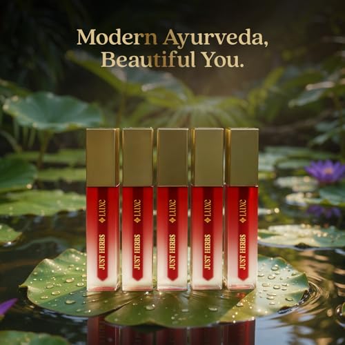 Image of Just Herbs Luxe Dream Muse Mousse Liquid Lipstick | Luxury Makeup | Velvet Matte | Long Lasting & Transferproof Formula | Ayurvedic Lipstick - 3.5 ml (03 BLUSH BLOOM)