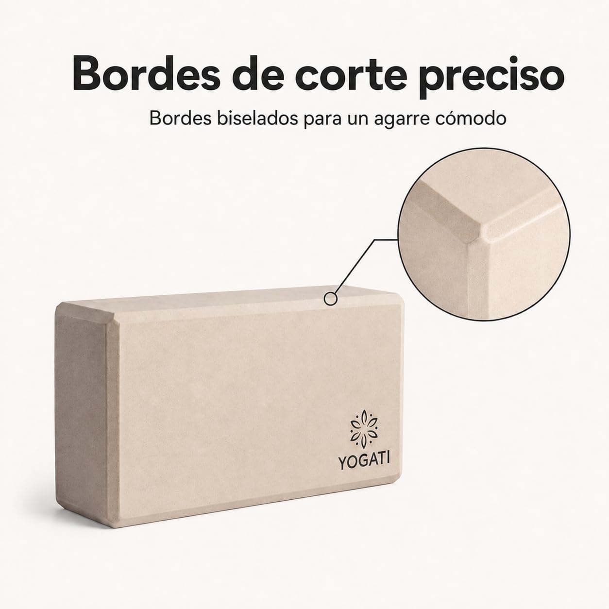 YOGATI® Set di 2 Blocchi Yoga in Schiuma Eva | Blocchi Yoga Antiscivolo per Esercizi | Dimensioni 22 X 12 X 7.5 Cm | Accessori Yoga per Principianti e Fitness