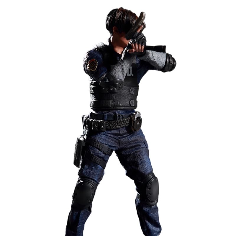REOZIGN Leon Figurine 9 Schwerter Leon Scott Kennedy Anime Figuren 32 cm / 12,6 Zoll PVC Charakter Figur Cosplay Handwerk Geschenke