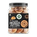 Classic Nuts Afghani Anjeer (Figs) | Natural, Sun-Dried, Handpicked | Rich in Fiber, Calcium & Antioxidants | Healthy Dry Fruit Snack (500gm, Anjeer)