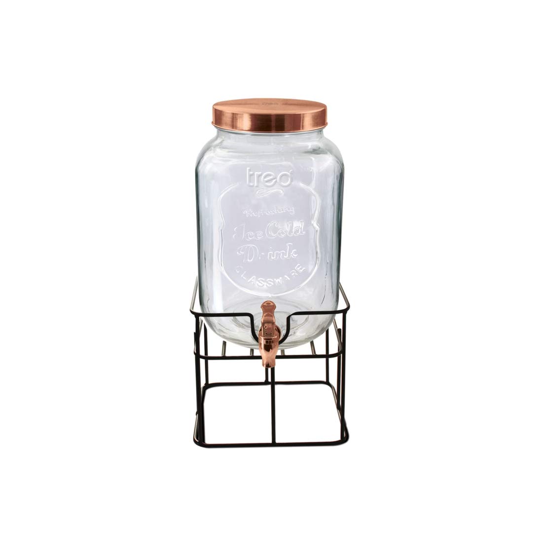TREO Glass Water Dispensing Jar - 3000ml, 1 Pc, Transparent - Image 2 thumbnail