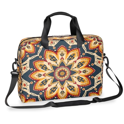 Bolso para portátil de 16 pulgadas Bohemian Flowers amarillo
