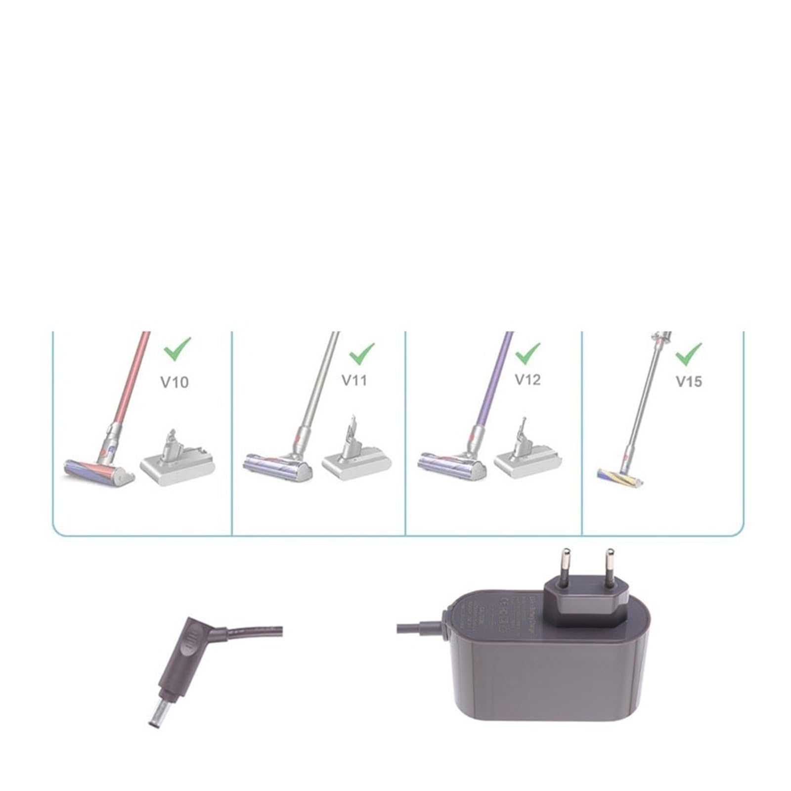 Caricatore Corrente 30V compatibile con sostituzione per Aspirapolvere Xiaomi Jimmy JV63/JV83/JV83 Pet/JV85 Adattatore Alimentazione Caricabatterie