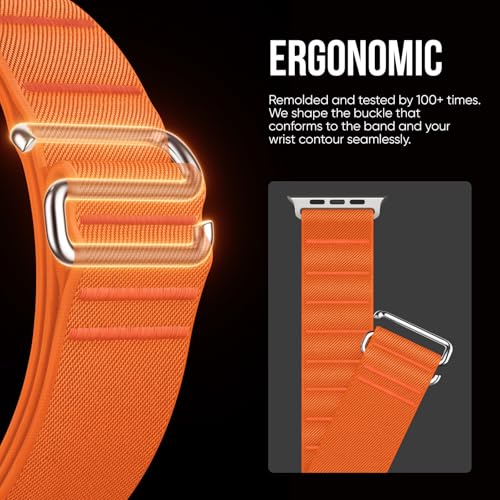 Image of Suitisbest Straps Compatible for Apple Watch Ultra 3 Strap 49 /46 /45 /44 /42 /41 /40 /38mm, Stretchy Nylon Sport Loop Strap with S-Hook for Apple Watch Ultra 3 /2 /1 SE3 Series 11 10 9 8 7 6 5 4【Band only】