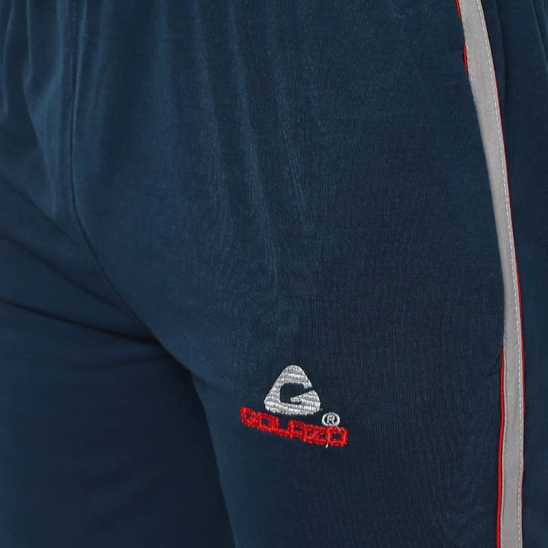 Image of GOLAZO Regular Fit Multicolor Cotton Track Pants for Men with Comfort and Style in Your Athelisure Wear