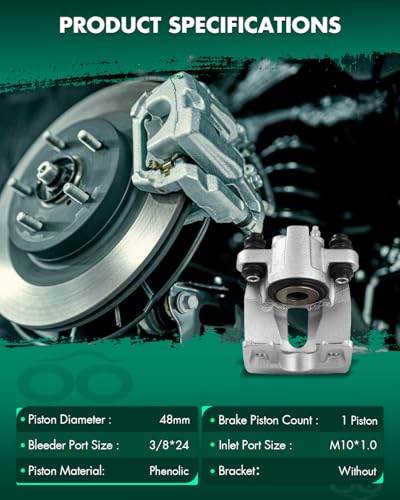 Image of SCITOO 184851 Rear Right Disc Brake Caliper Assembly Without Bracket For Ford For Ranger 2010-2011