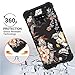 Casetego Compatible with Galaxy Note 9 Case,Floral Three Layer Heavy Duty Hybrid Sturdy Shockproof Full Body Protective Cover Case for Samsung Galaxy Note 9,Orange Flower/Black