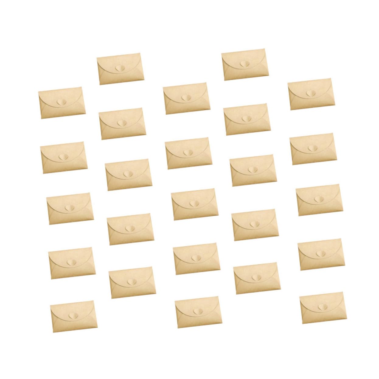 100piezas Candado De Sobres De Papel Kraft Vintage Para Guardar Postales Sobres De Almacenamiento Para Suministros De Bricolaje