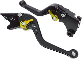 K117 黒(金) カワサキ ブレーキ クラッチ レバー 6段階調整 エリミネーター ベルシス-X250 Ninja250 Ninja400等に互換性あり
