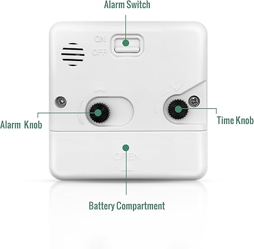Miniatura 9 de Reloj despertador analógico de viaje con batería pequeña, relojes retro para dormitorio, mesita de noche, reloj para niños mayores, Slient sin