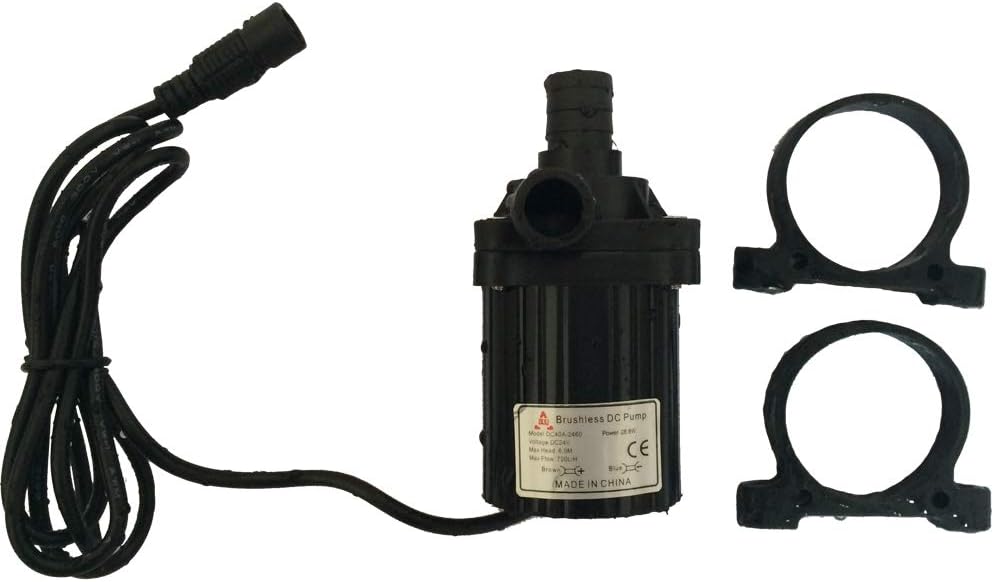 TECH 24V Micro Brushless DC Water Pump DC40A-2460 28W 6m 800L/H, Eco-Friendly, Safe to Use, Continuous Work, for Small Fountain, Aquarium, Washing Machine, etc