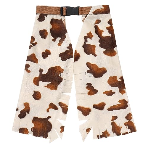 Infant Baby Cowboy Outfit Boys Faux Fur Vest+Pant+Banada 3pcs Set for Western Birthday Party3