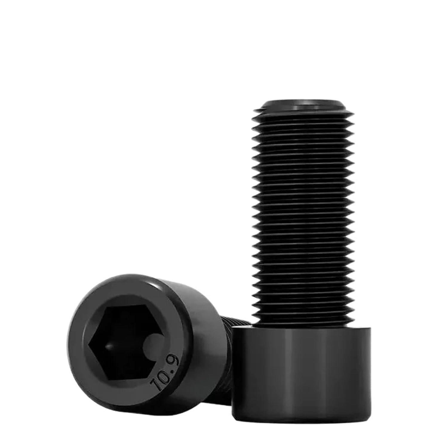 10.9 Grade Fine Tooth Thread Hexagon Socket Head Cap Screws M8 M10 M12 M14 Full Half Tooth 1mm 1.25mm 1.5mm Pitch Hex Bolts(M10x1.25x20 F20pcs)