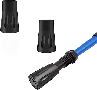 2 Pcs Walking Stick Rubber Tips, Walking Stick Rubber Ends Walking Stick Caps Rubber Replacement Rubber Pole Ends Trekking Poles Caps Protectors for Walking Stick Trekking Poles Hiking