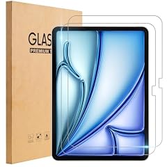 TOPESCT Confezione da 2 pellicole protettive per iPad Air 11" M2 (2024), antigraffio, in vetro temperato 9H, trasparente HD