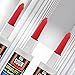 100 Caulk Saver Caps - Caulk Finishing Tool for Sealing and Preserving, Red