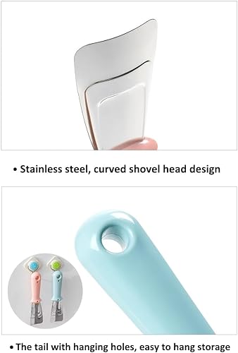 Miniatura 7 de AKOAK - Pala de deshielo de acero inoxidable práctica para frigorífico, descongelación, congelador, pala de hielo, etc. (rosa)