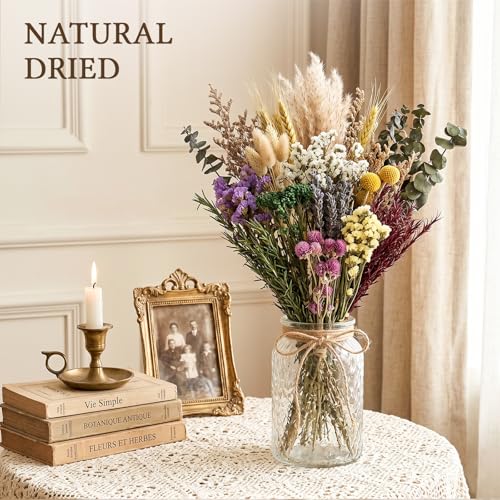 Kit de flores secas naturales DIY con 18 tipos miniatura 2